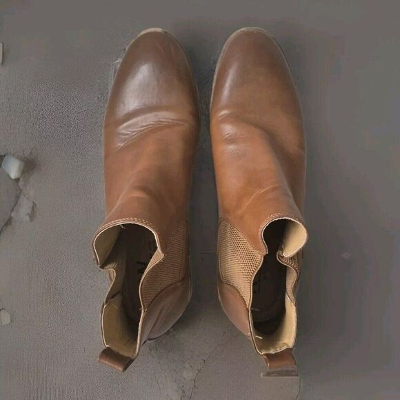 Robert Wayne Men's Brown Oregon Leather Chelsea Boots Size 13 D - Picture 4 of 8